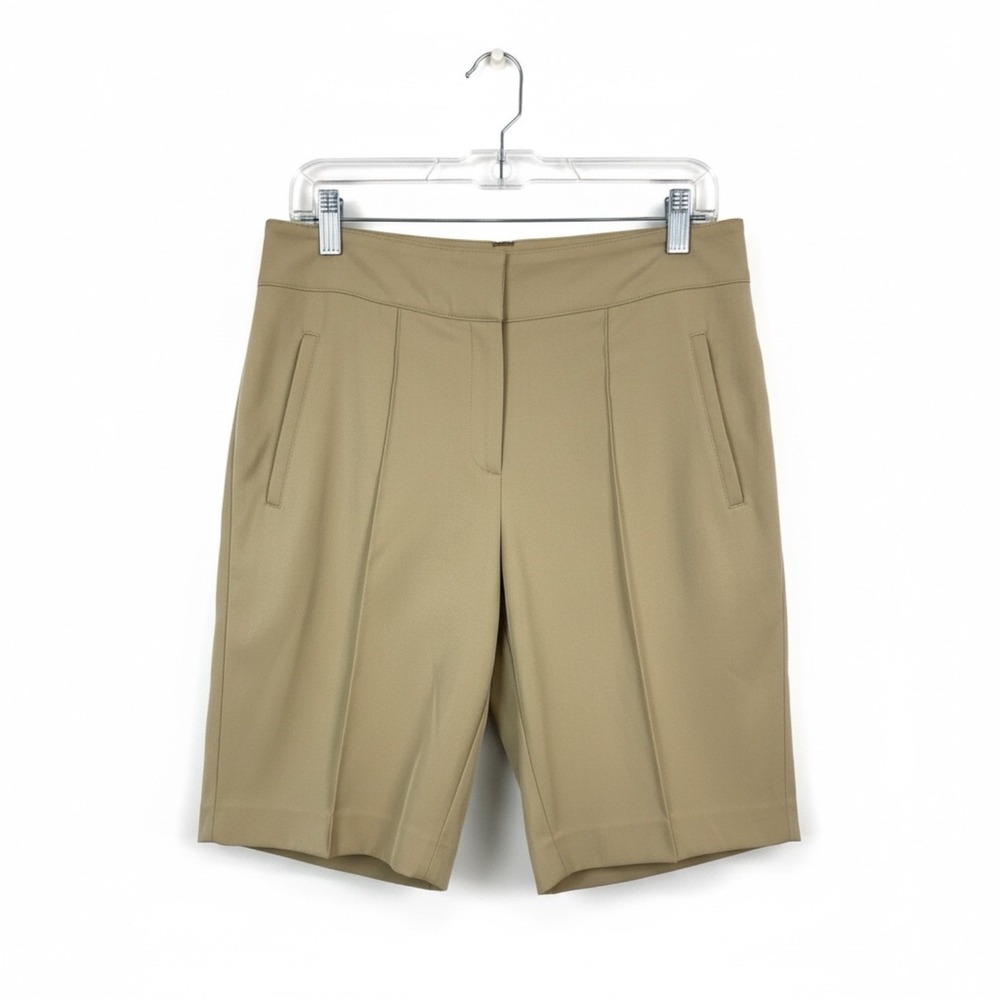 Tail Bermuda Shorts Womens 6‎ Beige Camel Golf Elastique Elastic Waist Stretch